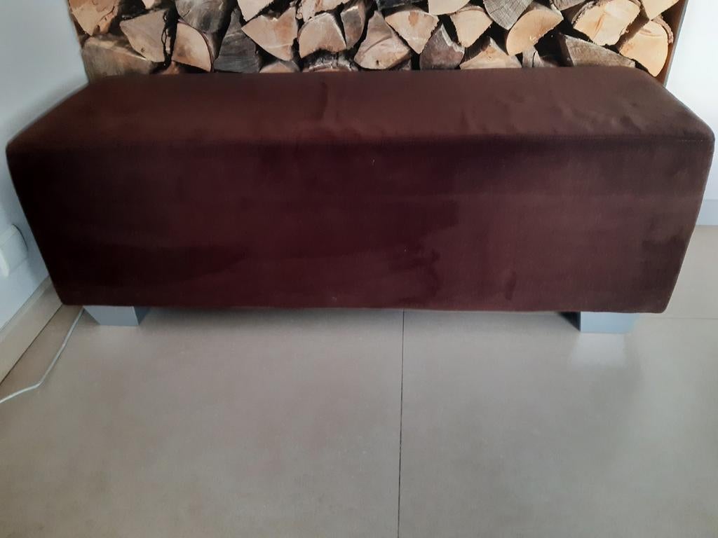 POUF RECTANGULAIRE : façon banc (bout de lit), Enlèvement, Utilisé, Rectangulaire, Bois