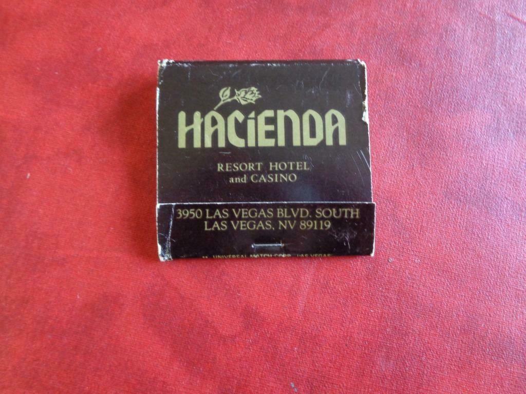 Pochette allumettes USA. "HACIENDA". Vintage, Envoi, Utilisé, Boîtes ou marques d'allumettes