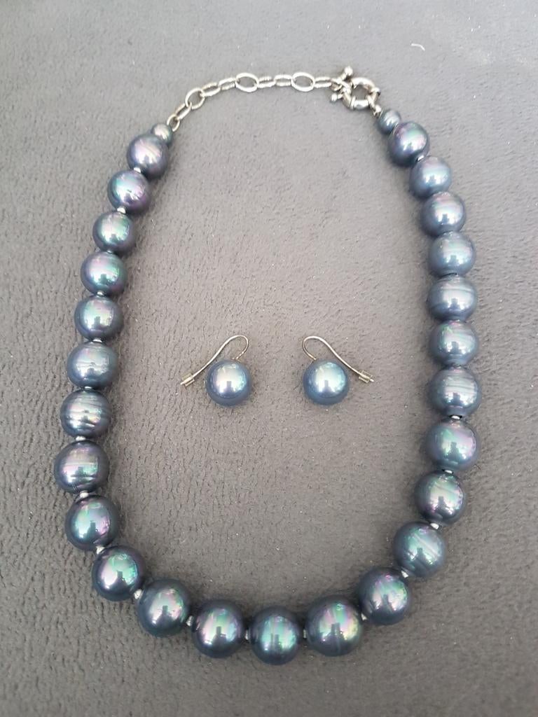 Parelset van Tresor Preciosa, Ophalen of Verzenden, Zo goed als nieuw, Blauw, Verstelbaar