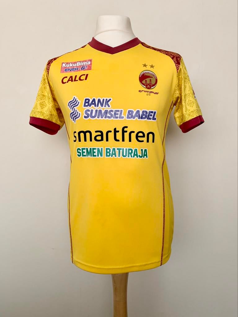 Sriwijaya FC Sumatra Indonesia 2018 Home N'Diaye match worn, Taille M, Enlèvement ou Envoi, Comme neuf, Maillot