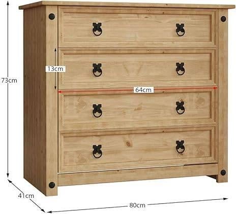 Commode 4 tiroirs | LIVRAISON GRATUITE, Neuf, VIDA DESIGNS, -, -