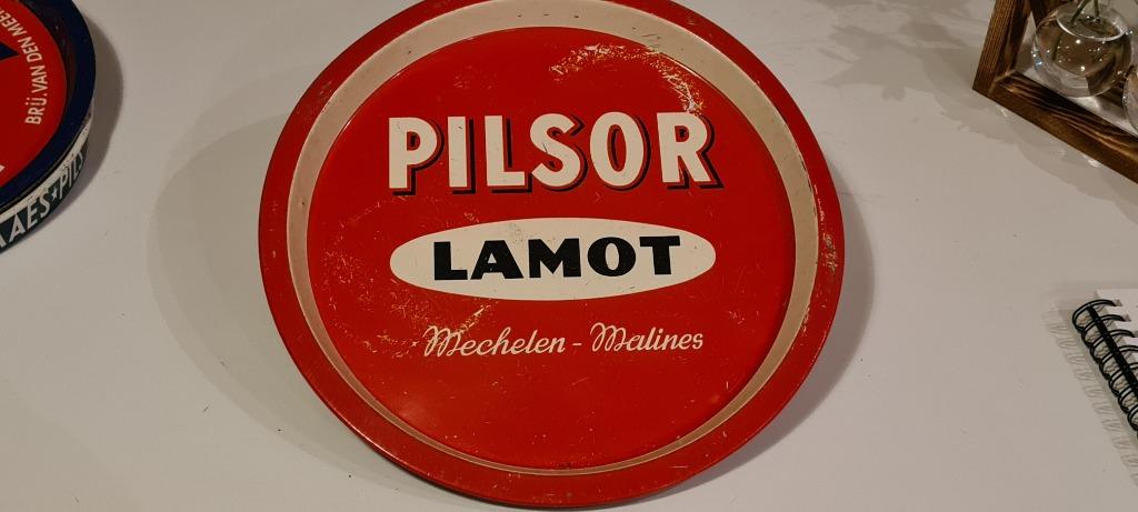 pilsor lamot mechelen meilines  plateau bierplateau, Verzamelen, Ophalen of Verzenden