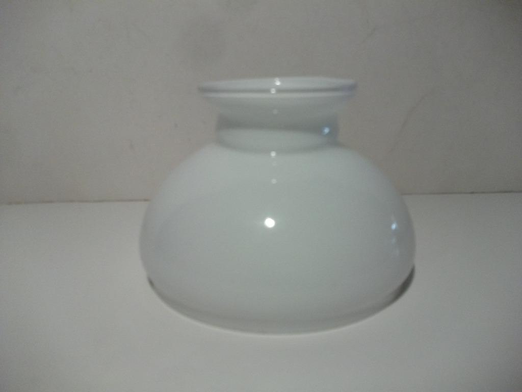 Glazen lampenkap - wit glas, Ophalen, Zo goed als nieuw, Wit, Rond