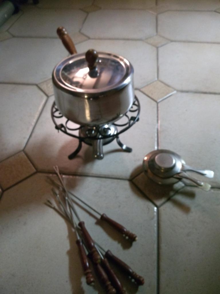 fondueset, Ophalen of Verzenden, Gebruikt, Brander, Fondueset