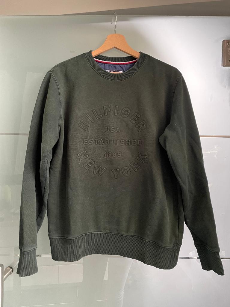 Pull vert Tommy Hilfiger, Enlèvement ou Envoi, Comme neuf, Vert, Tommy hilfiger
