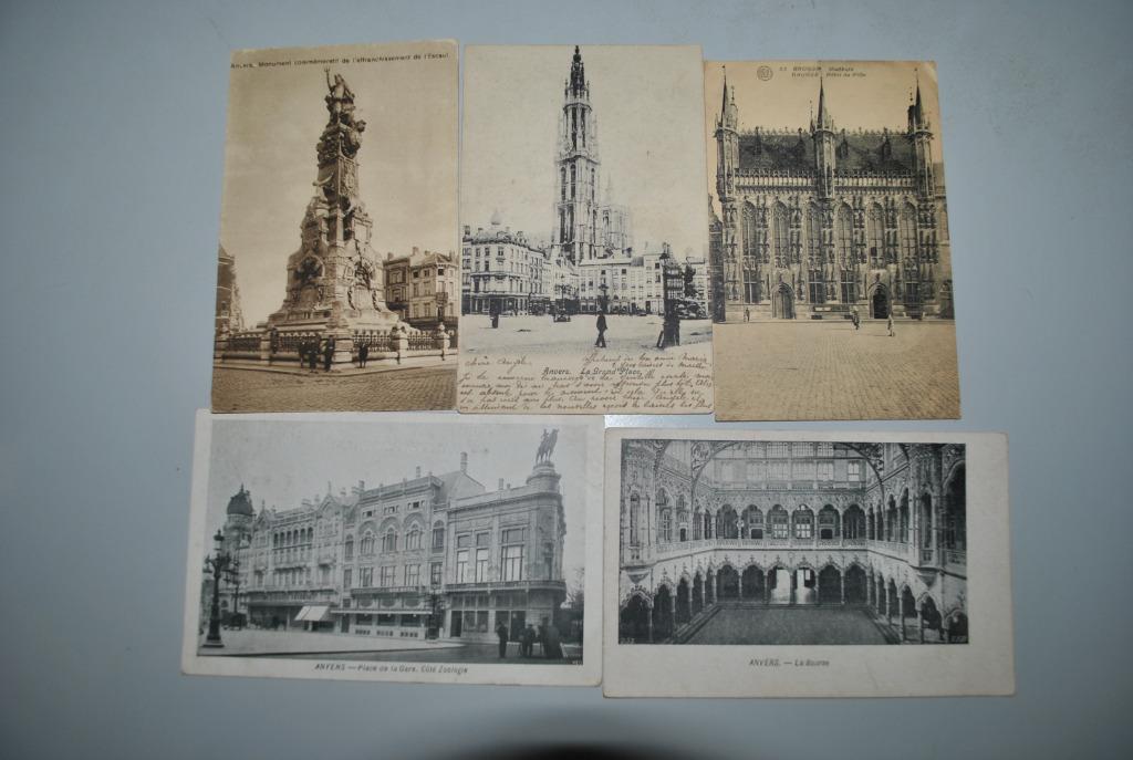 Belgique Cartes postales anciennes Anvers, Collections, Envoi, Anvers