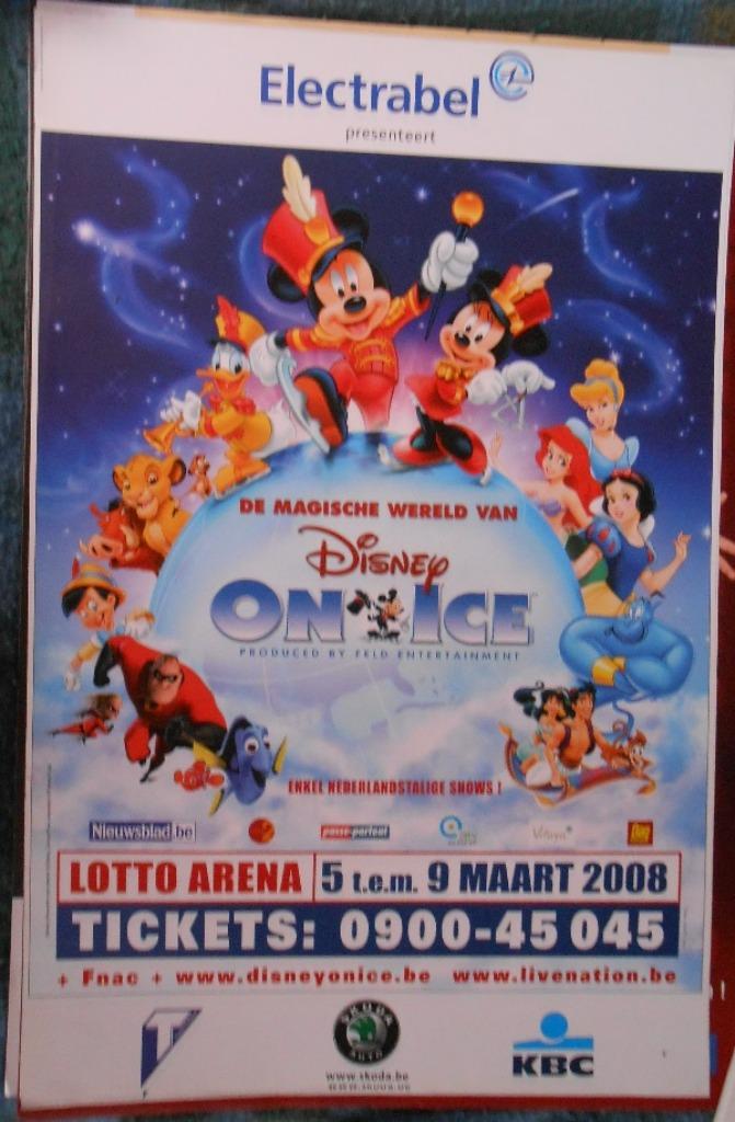 affiche/poster - Disney on ice (promotieposter 60 x 40), Ophalen of Verzenden, Nieuw