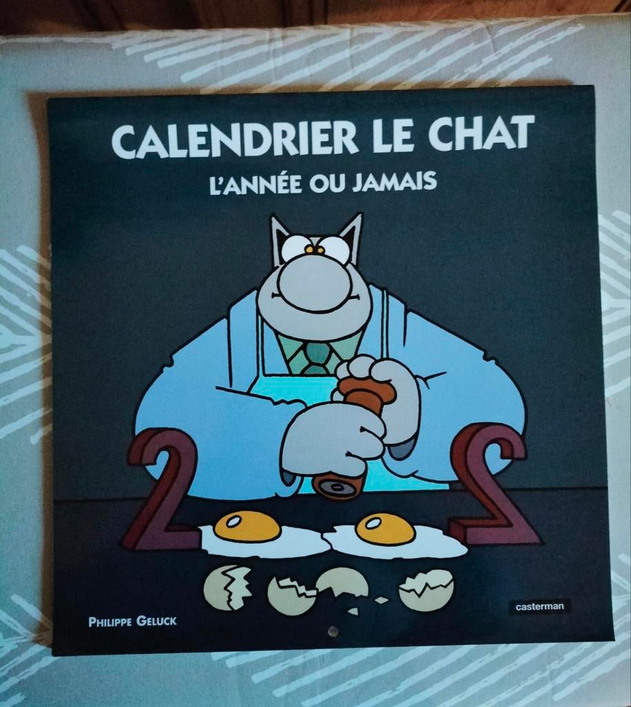 Grand calendrier Le Chat de Ph. Geluck 2002, Enlèvement, Neuf