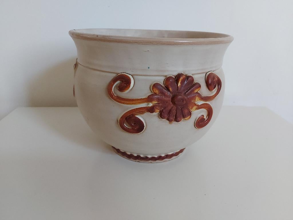 Terracotta potdeksel, Tuin en Terras, Ophalen, Gebruikt, Rond, Aardewerk