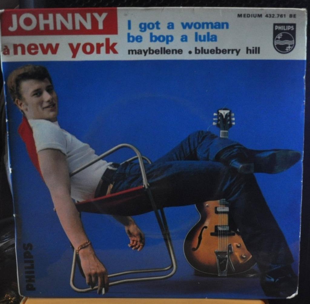 vinyl 45 tours johnny hallyday a new york (x20329), CD & DVD, Enlèvement ou Envoi, Utilisé
