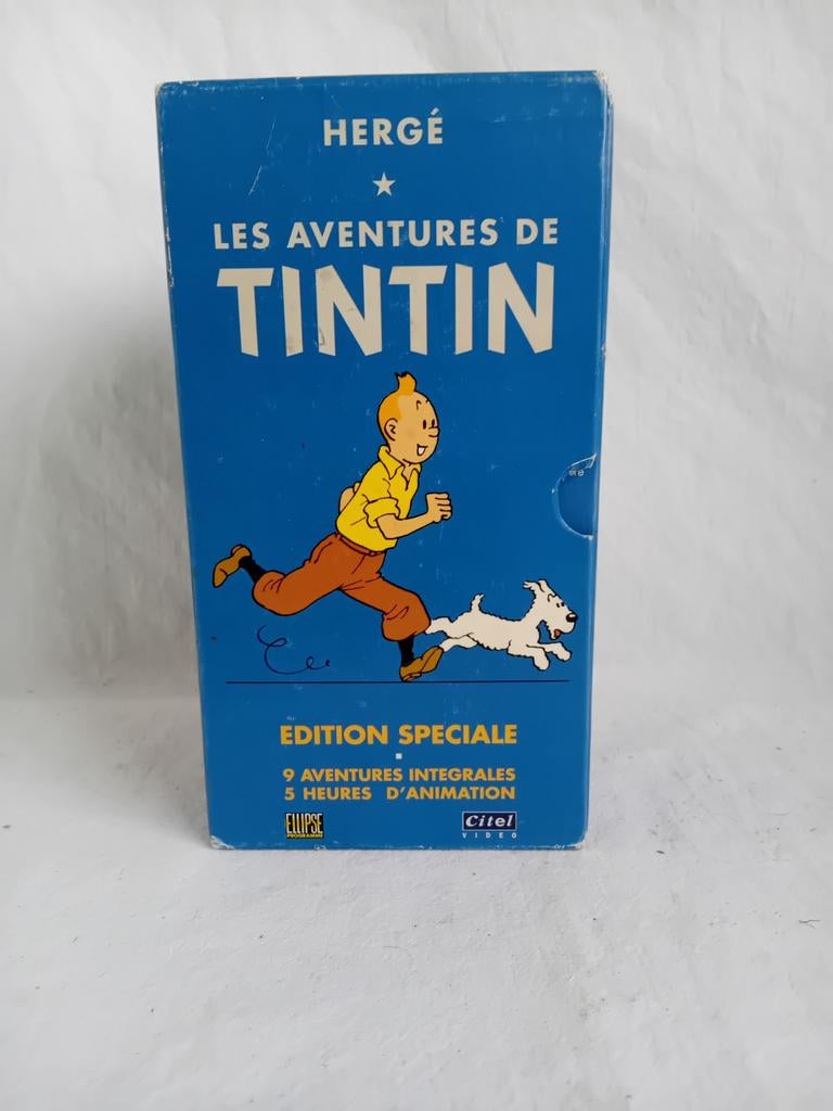 Kuifje VHS doos, Cd's en Dvd's, Tekenfilm, Ophalen of Verzenden, Zo goed als nieuw, Vanaf 6 jaar