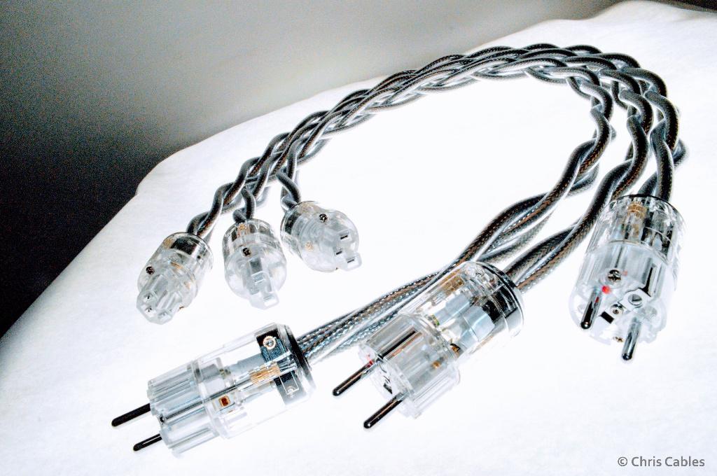 'The Crystal Conductor' audiophile netkabel van Chris Cables, Audio, Tv en Foto, Audiokabels en Televisiekabels, Verzenden, Nieuw
