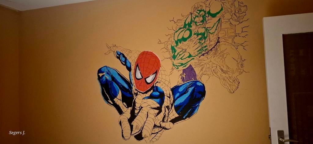 Acrylic canvas & wallpaintings! unique and personal designs, Antiek en Kunst, Ophalen