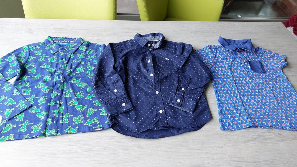 Hemdjes jongen maat 110, Kinderen en Baby's, Kinderkleding | Maat 110, Overhemd of Blouse, Ophalen of Verzenden, Zo goed als nieuw