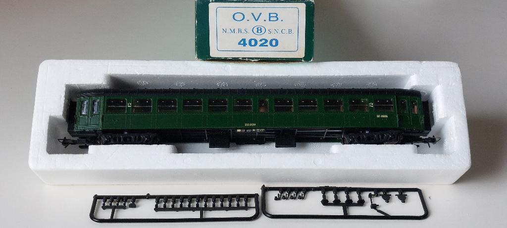SNCB/NMBS OVB MODELS VOITURE K VERTE 2CL.*HO*DC 4020, Autres marques, Analogique, Comme neuf, Courant continu