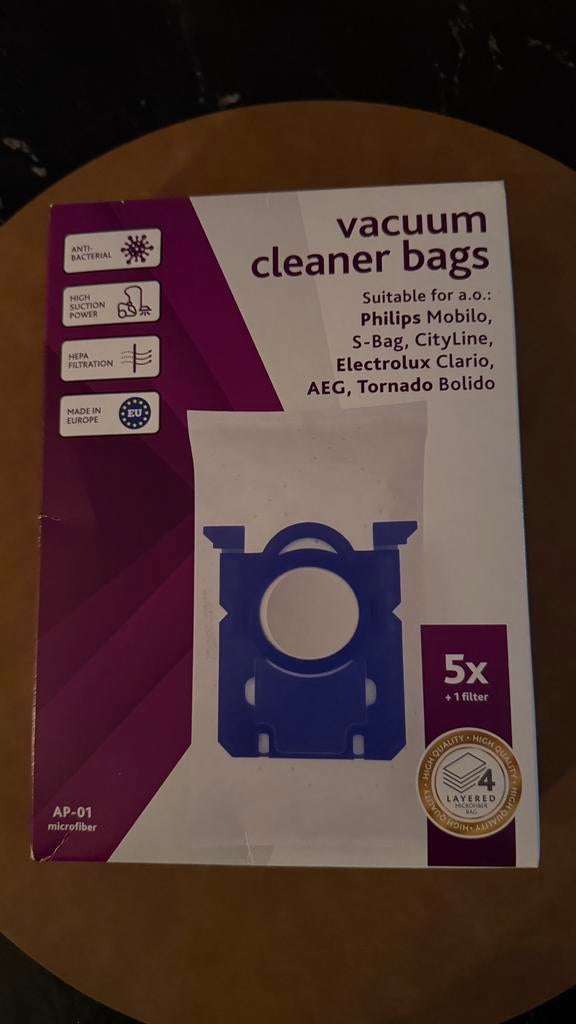 Stofzuiger zakjes, vacuum cleaner bags, s-bag, Enlèvement, Comme neuf