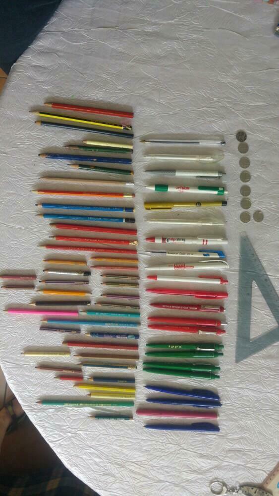 Vintage lot divers stylos et crayons, Enlèvement ou Envoi, Utilisé