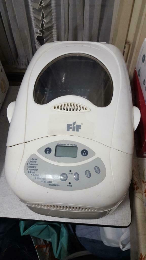 broodbakmachine FIF voor onderdelen, tandwiel defect, 1200 tot 1600 gram deeg, Ophalen of Verzenden, Gebruikt, Kijkvenster