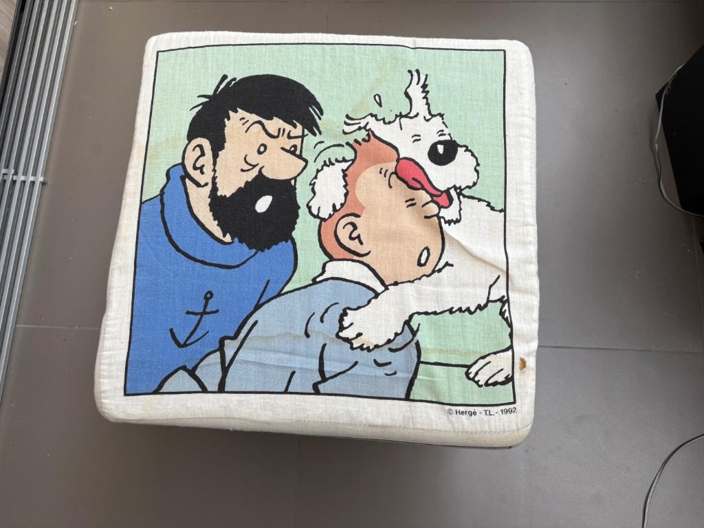 Kuifje stoffen poef, Enlèvement ou Envoi, Tintin, Utilisé, Ustensile