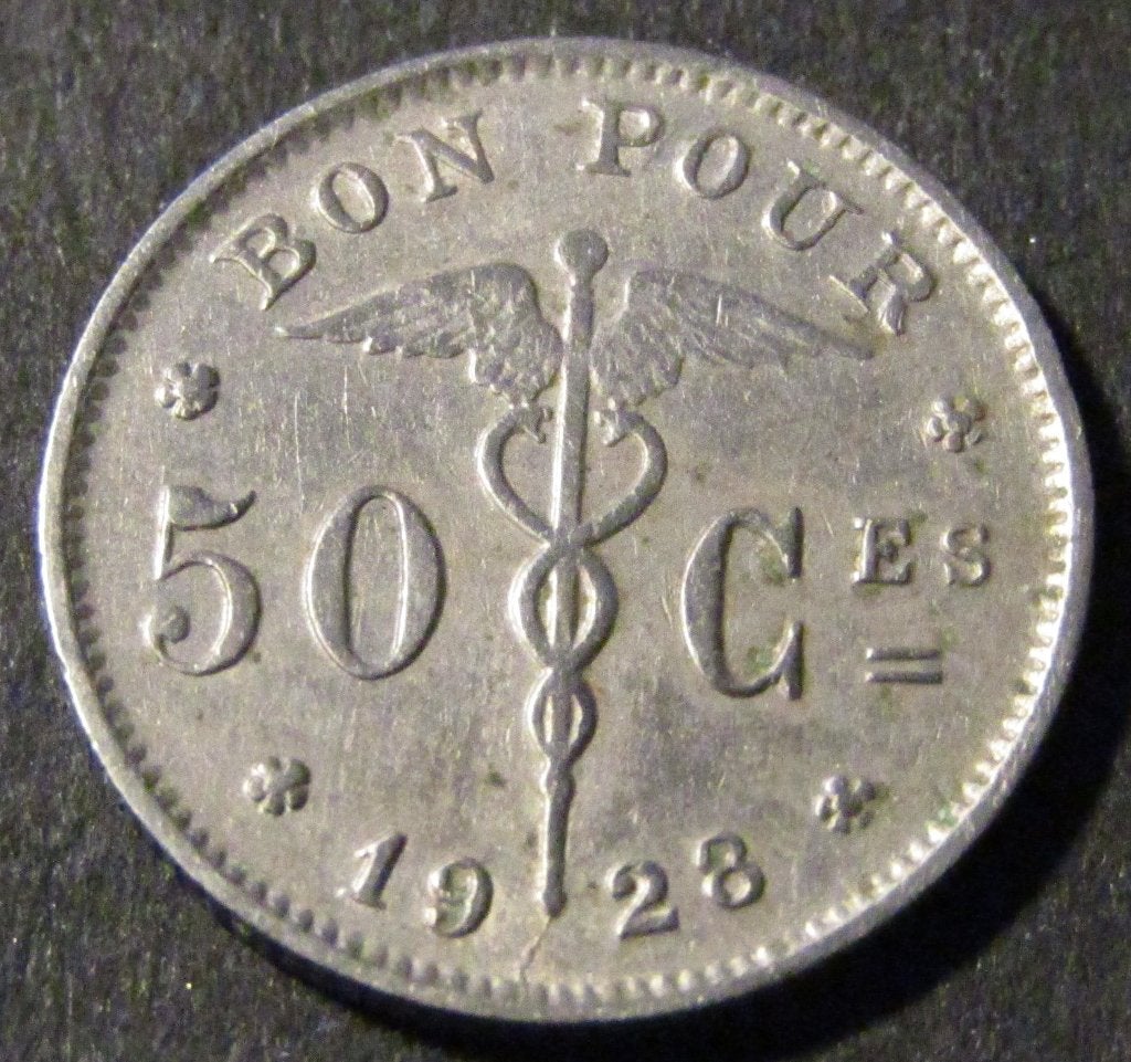 50 centimen 1928 - français - Albert Ier, Timbres & Monnaies, Enlèvement ou Envoi, Autre, Monnaie en vrac