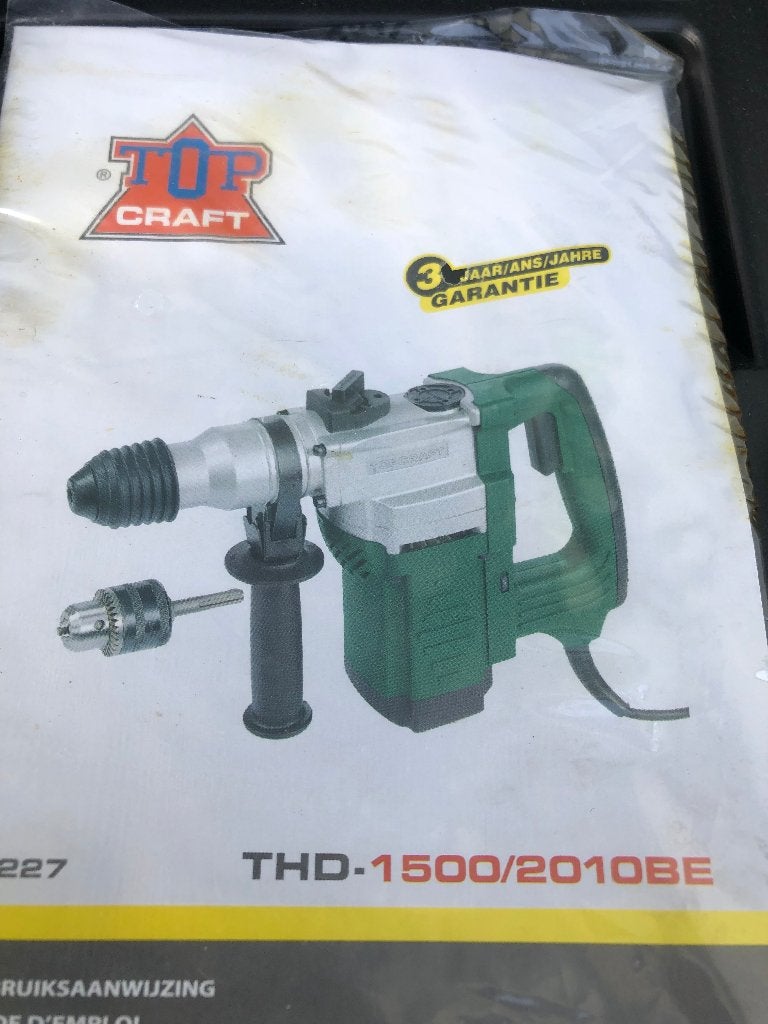 BOORHAMER 1500W TOP CRAFT, Ophalen