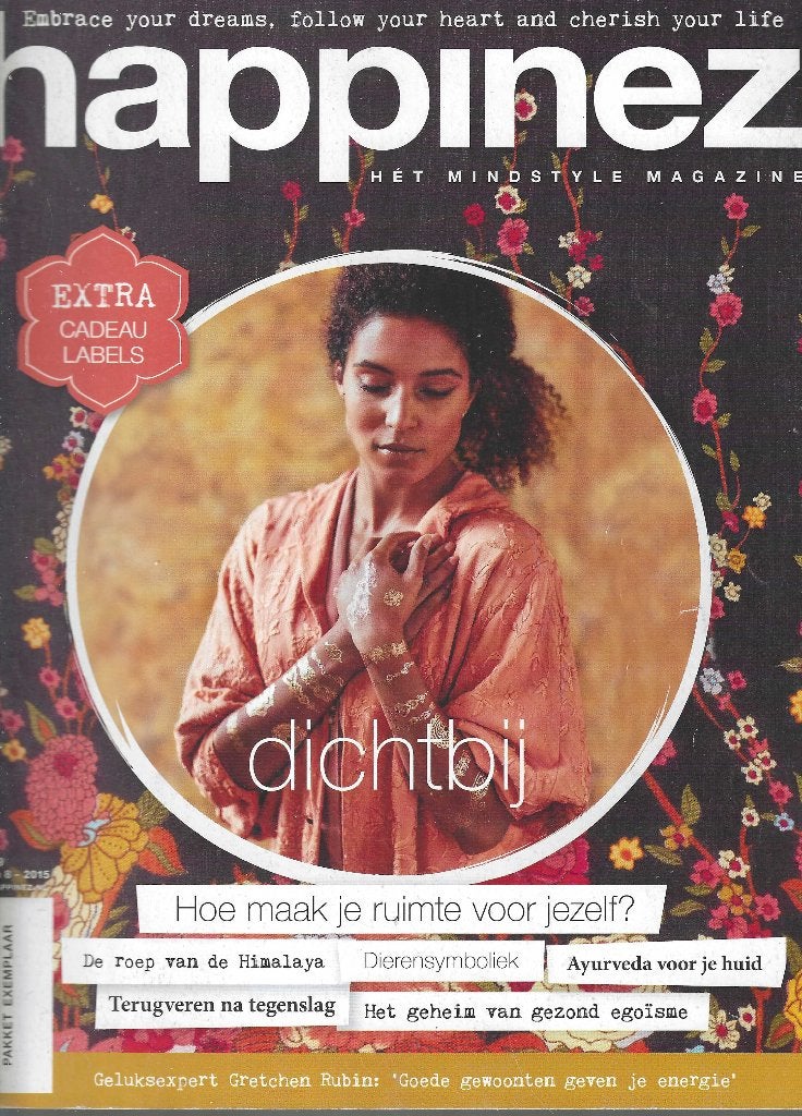 Happinez - Nr. 8 - Jaargang 2015 -, Livres, Enlèvement, Utilisé, Corps et Esprit
