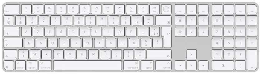nieuwe apple magic keyboard with touch id, Ophalen, Azerty, Nieuw, Numeriek gedeelte