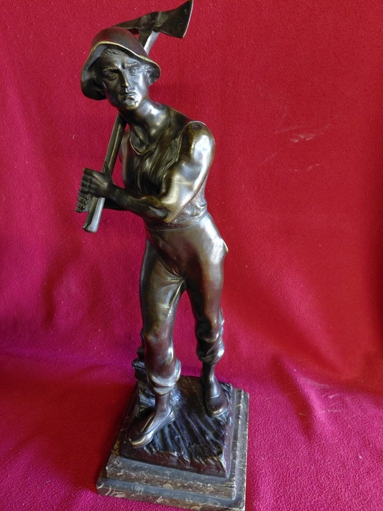 Bronzen beeld van Manier, Antiek en Kunst, Ophalen