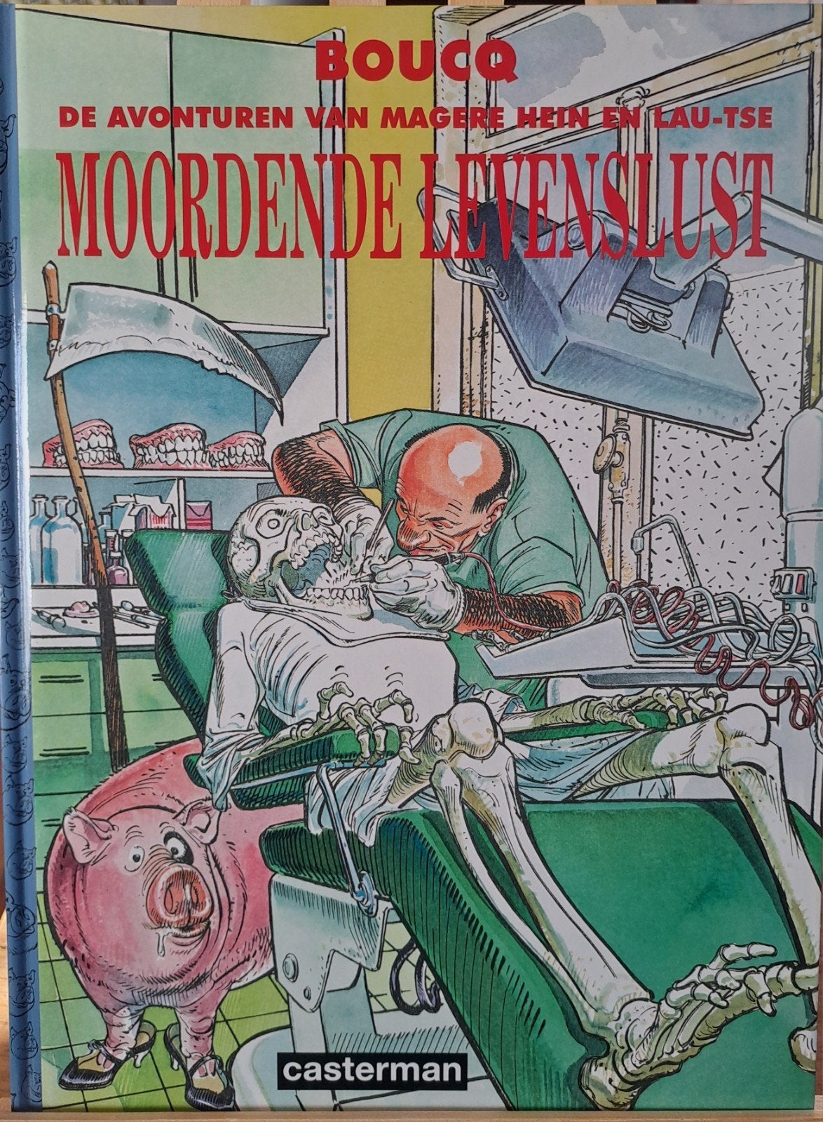 De avonturen van Magere Hein en Lau-Tse Moordende levenslust, Enlèvement ou Envoi