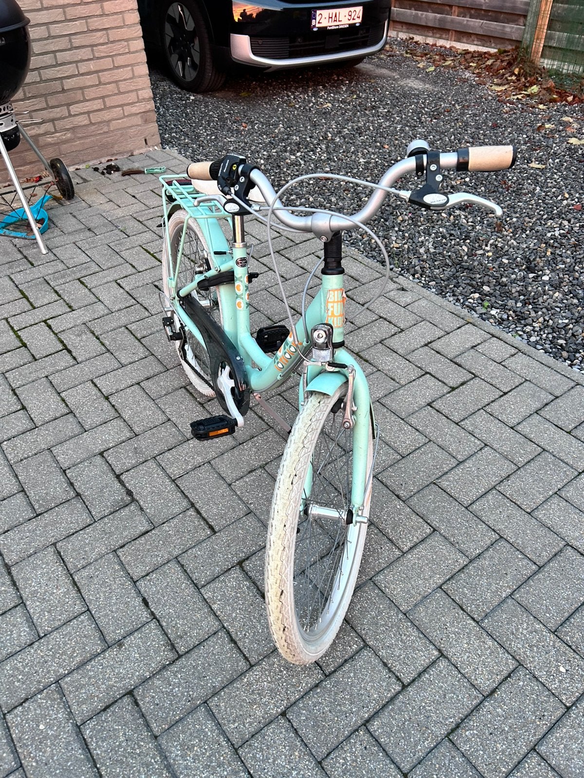 Meisje fiets 22inch, Fietsen en Brommers, Ophalen, 22 inch, Gebruikt, Velgrem
