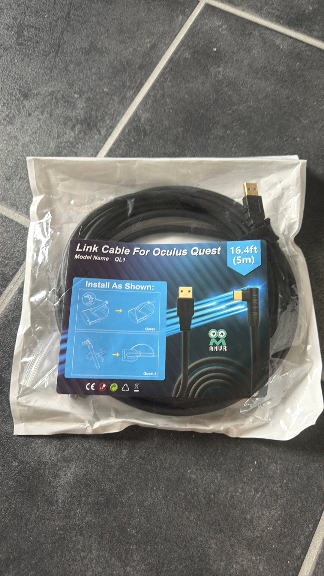 oculus quest 1 & 2 link cable, Enlèvement, Comme neuf
