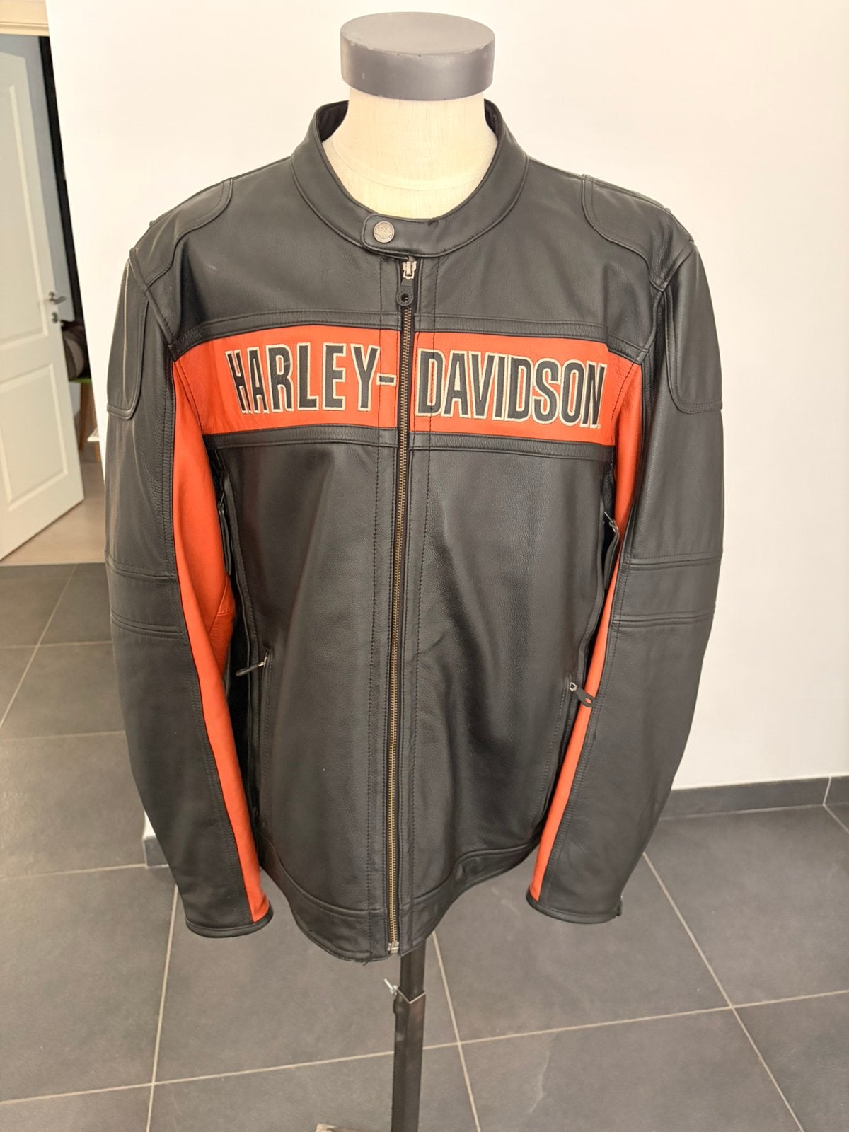 Harley Davidson herenjas 3XL, Motoren, Harley-Davidson, Heren, Jas | leer, Ophalen of Verzenden