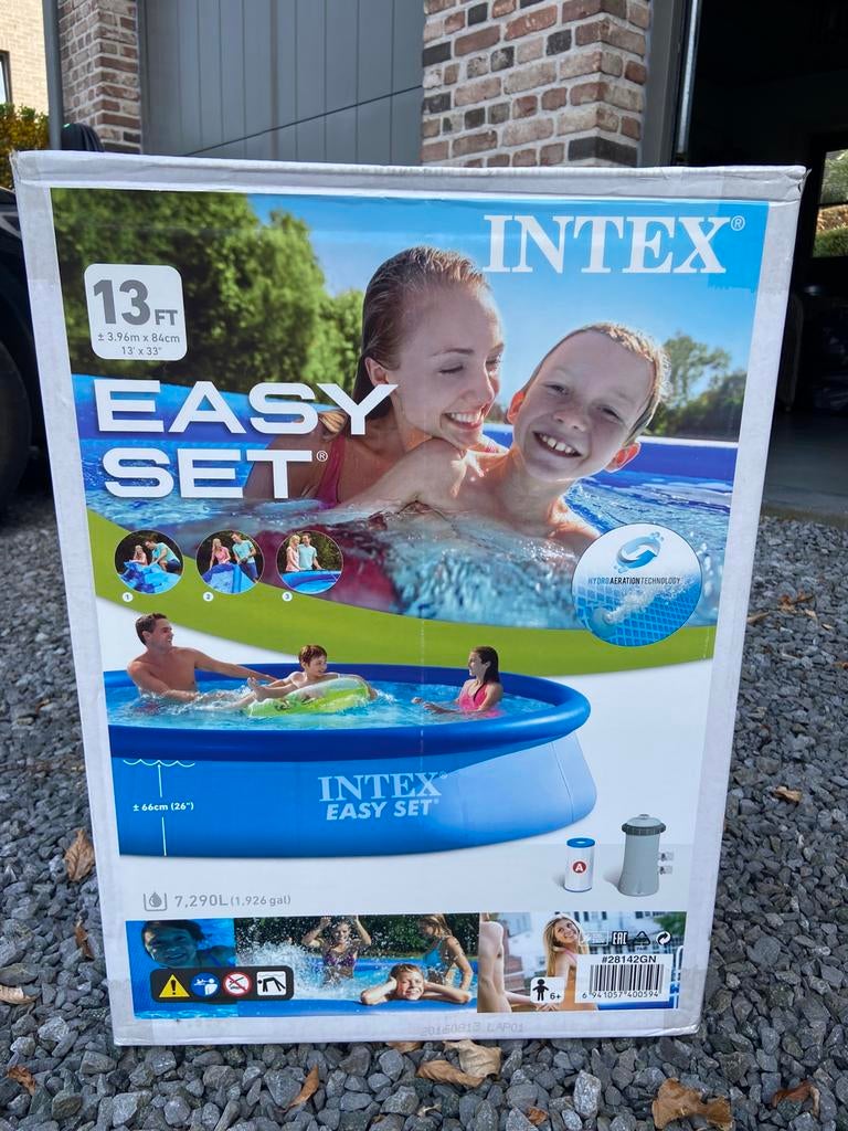 Piscine zwembad INTEX  3.96 x 84 cm, Ophalen, Gebruikt, Opblaaszwembad, Rond
