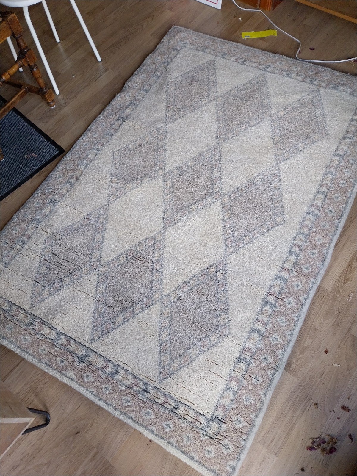 tapis en laine épaisse fait main, Ophalen