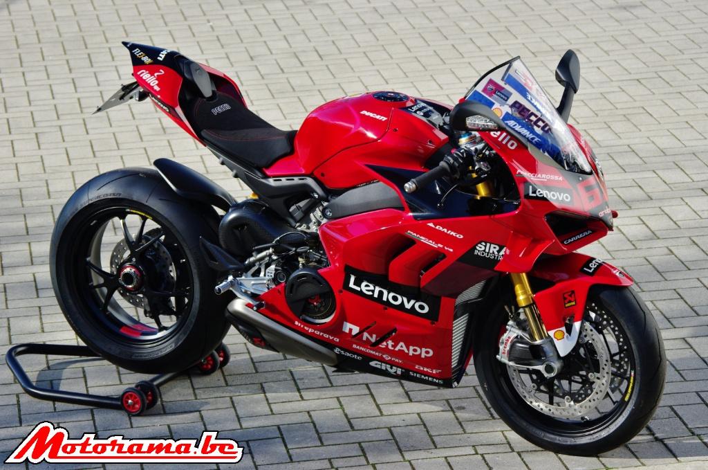 COLLECTORITEM: nieuwe Ducati Panigale V4S Bagnaia, Motoren, 4 cilinders, Motorrijbewijs A, Bedrijf, Super Sport