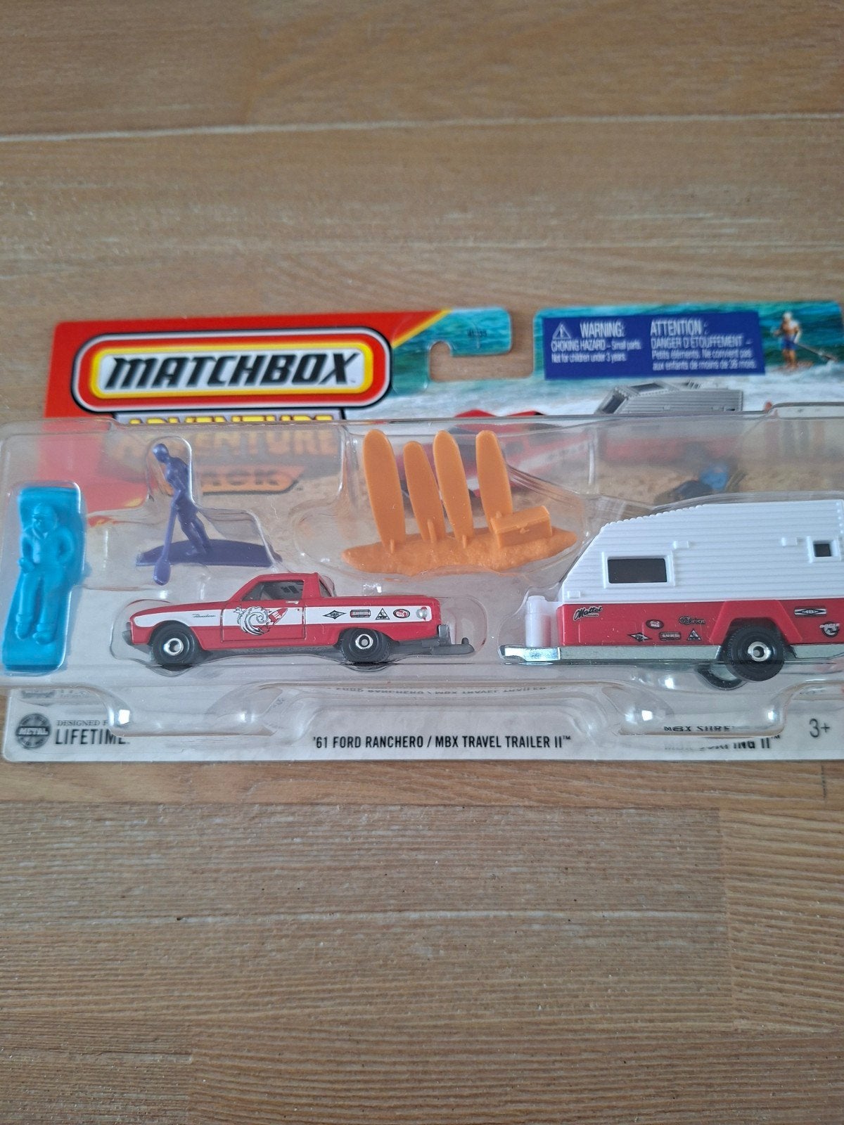 Matchbox Adventure Pack, remorque de voyage Ford Ranchero, Enlèvement ou Envoi, Neuf, Voiture