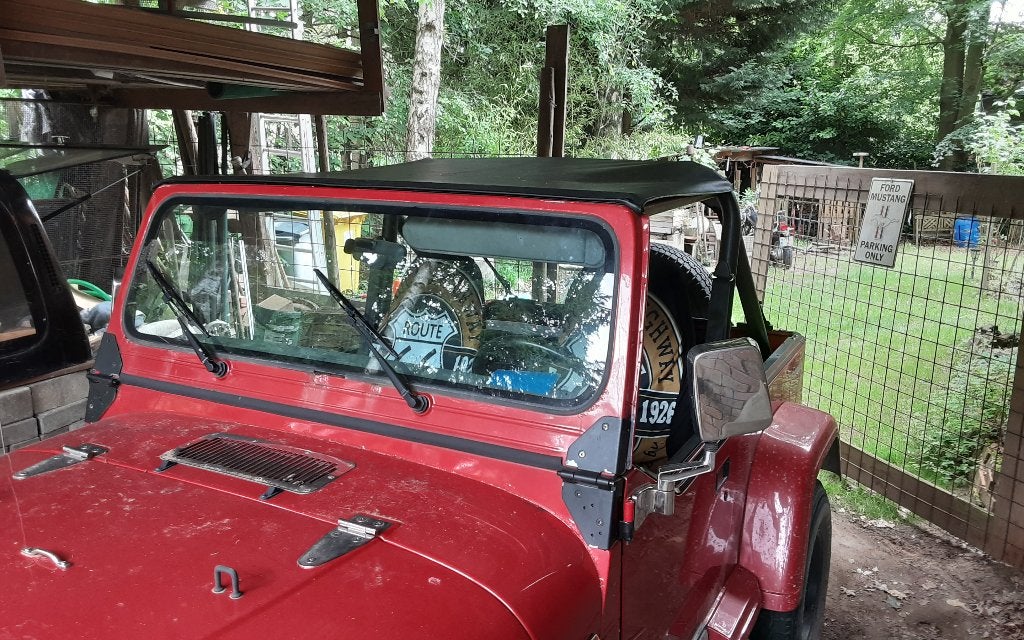 Auto jeep, Auto's, 2500 cc, 4 cilinders, Cabriolet, Leder en Stof
