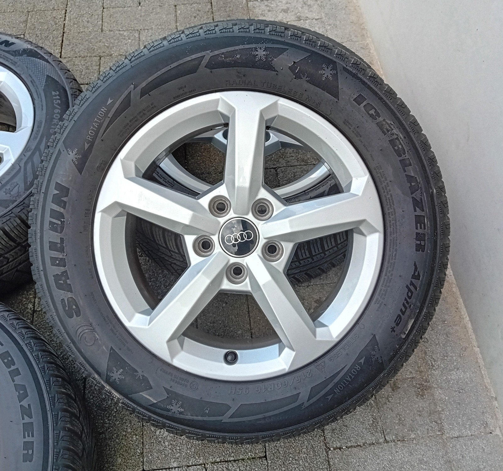 Winterbanden velgen alu Audi Q2 16inch '23 5x112 5&4,5mm ❄️, Ophalen, Gebruikt, Audi