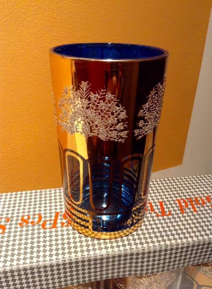 Set de 6 verres vintage Dynasty Gold Tumbler neuf, Enlèvement ou Envoi, Neuf, Autres types