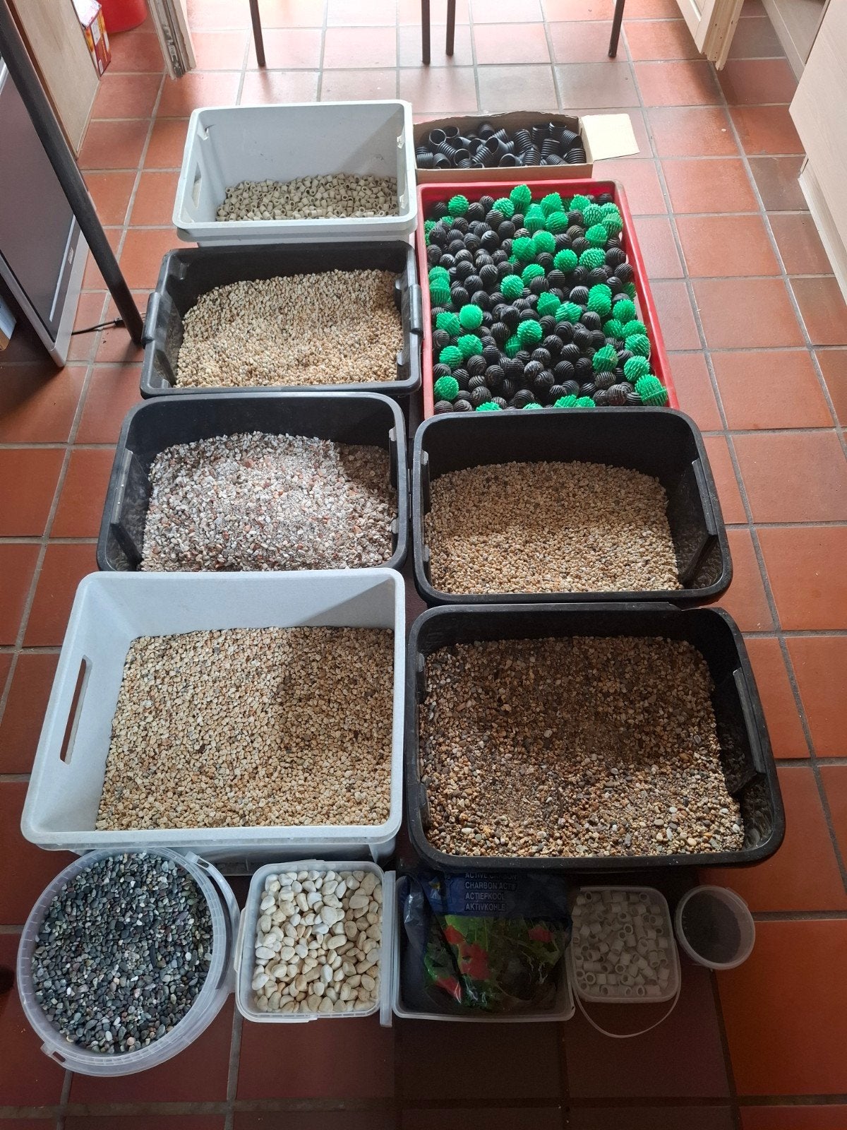 aquarium bodemzand en natuur zuiverballen, Ophalen, Decoratie