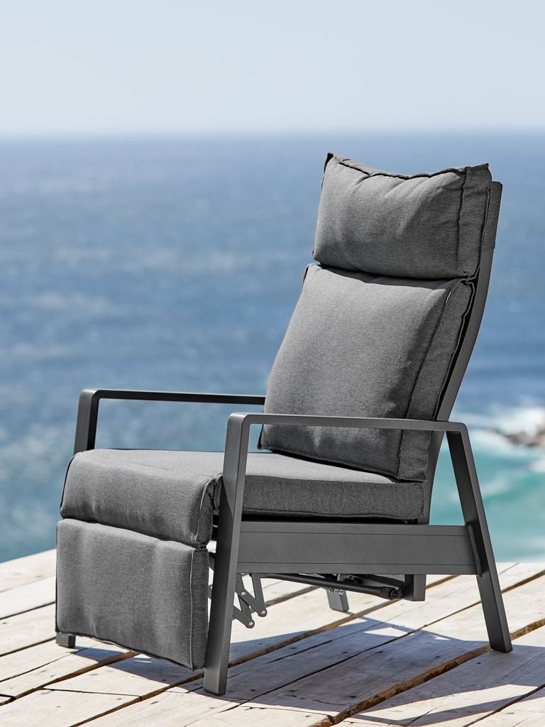 2 fauteuils lounge model VONGE en aluminium et textilène, Enlèvement, Neuf, Aluminium