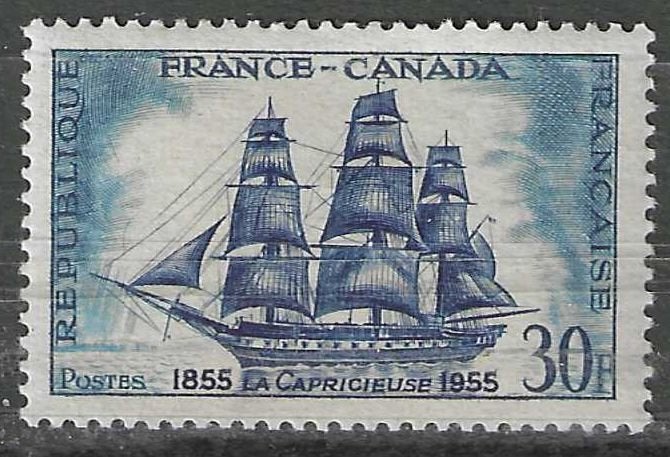 Frankrijk 1955 - Yvert 1035 - La Capricieuse (PF), Verzenden, Postfris