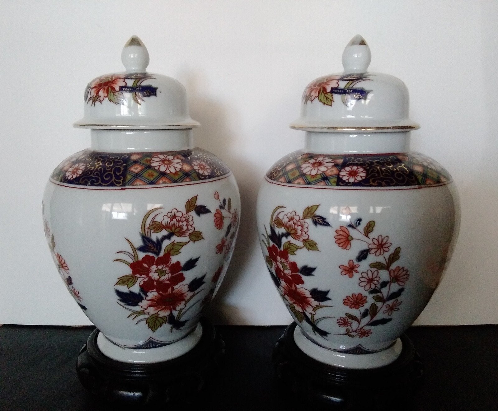 Paar Japanse gemberpotten, Antiek en Kunst, Ophalen