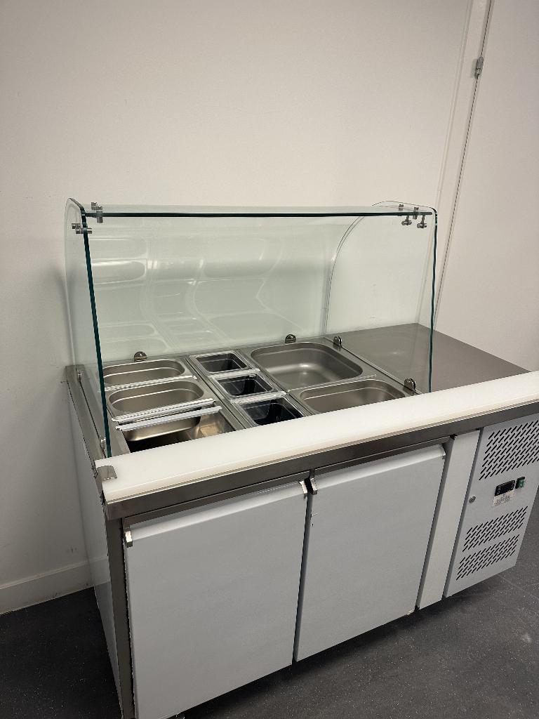 Gekoelde werkbank met saladette – Firscool GN2100TN – RVS, Ophalen of Verzenden, Nieuw in verpakking, Koelen en Vriezen