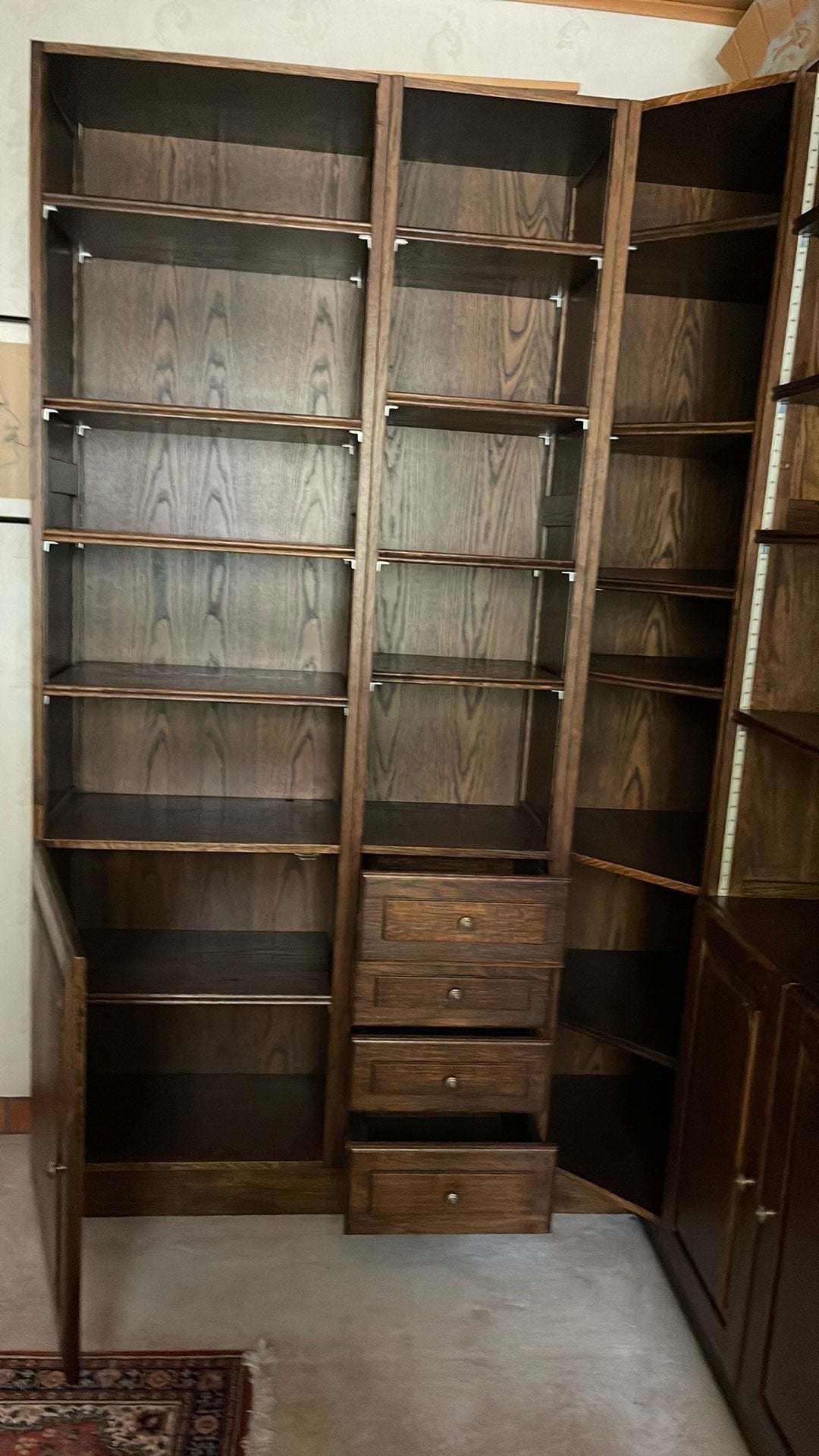 Eiken boekenkast, Ophalen, 200 cm of meer, Eikenhout, Zo goed als nieuw