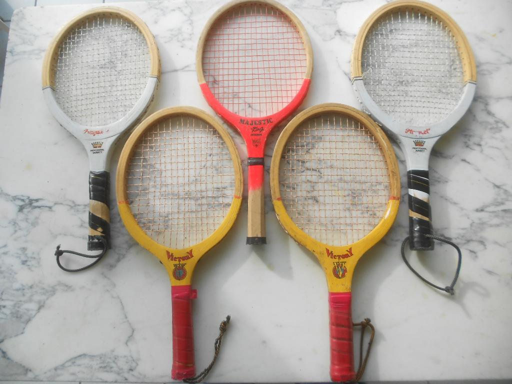 Raquettes de tennis court manche - Pakistan (45cm) vintage H, Sports & Fitness, Enlèvement ou Envoi, Raquette