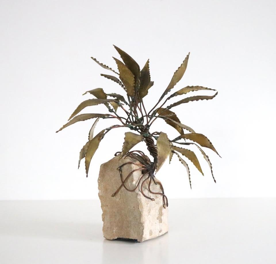 Palmboom rots koper Daniel D'Haeseleer - Vintage kunstwerk, Enlèvement