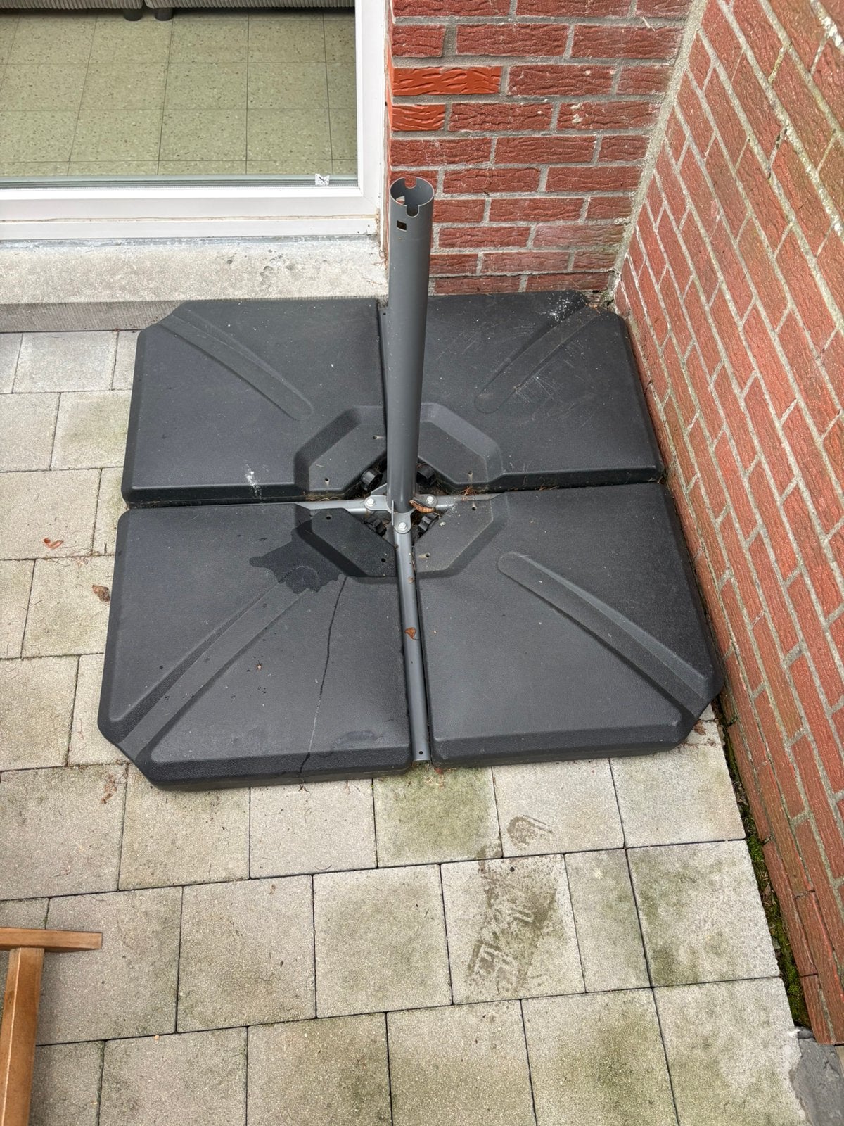 Parasol voet, Tuin en Terras, Ophalen, Zo goed als nieuw, Minder dan 1 meter, Parasolvoet