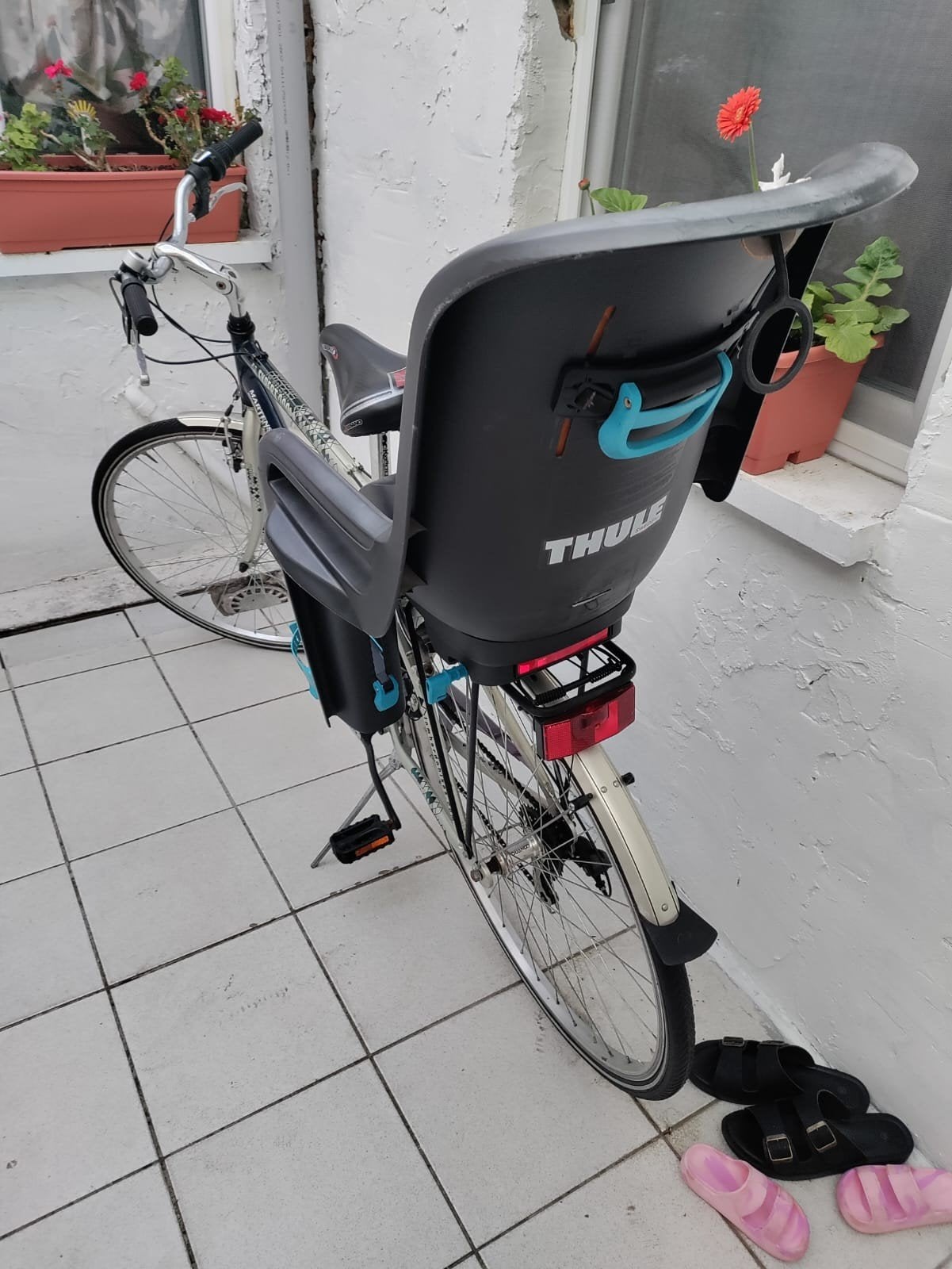 28inch Herenfiets met fietsstoel, Fietsen en Brommers, Ophalen, Gebruikt, Harvard