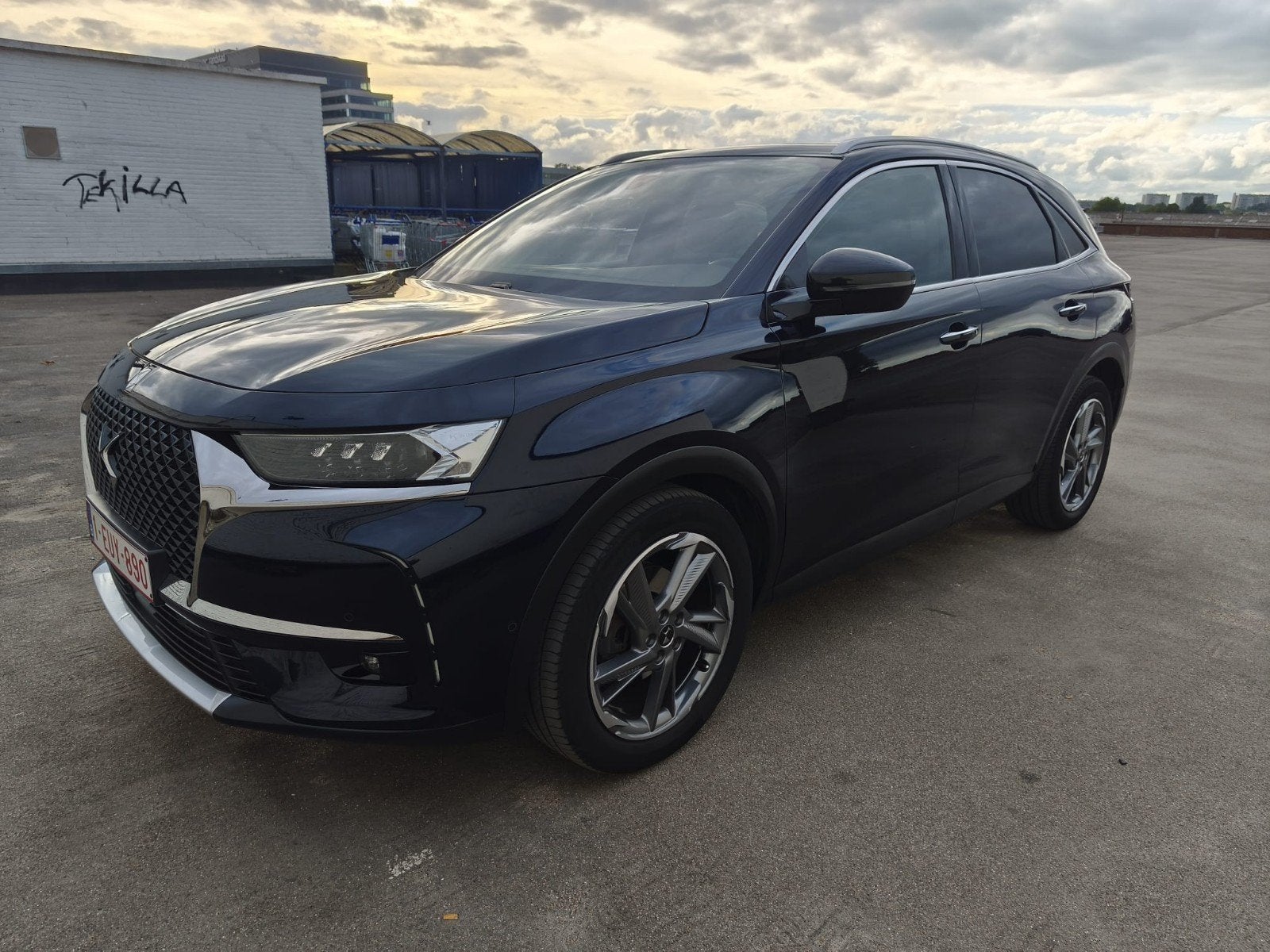 DS7 Crossback 1.5 BlueHDi Rivoli (Citroën), Auto's, 140 g/km, Blauw, Leder, 96 kW